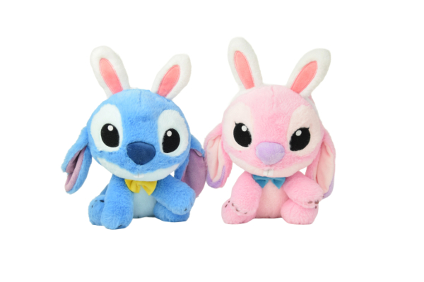 (Mis 3+) STITCH coniglietto Stitch & Angel Peluche 25cm 2ass…x9